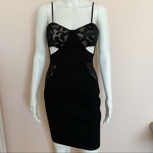 Mystic Black Midi Dress